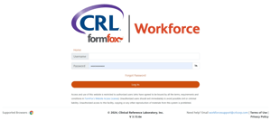 Workforce Login Page